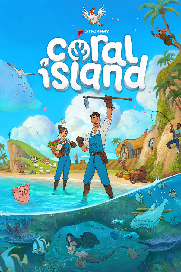 coral island game art